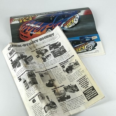 Team Associated #2031 Nitro RC10TC3 4wd Touring Car Manual Quick Start Only