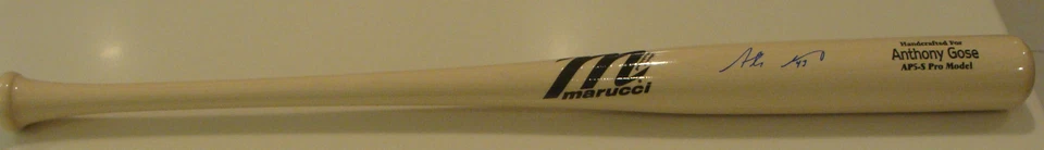 Anthony Gose Rubia Firmado Marucci Jugador Modelo Bate Toronto Azulejos Autógrafo Foto 3 de 4