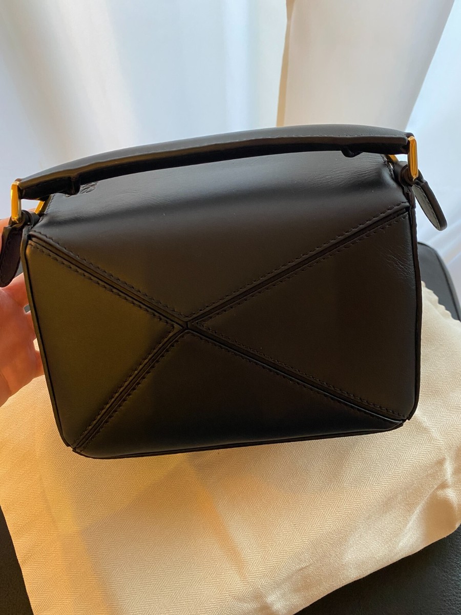 LOEWE×Howl's Moving Castle Collab Calcifer Puzzle Bag Mini Black