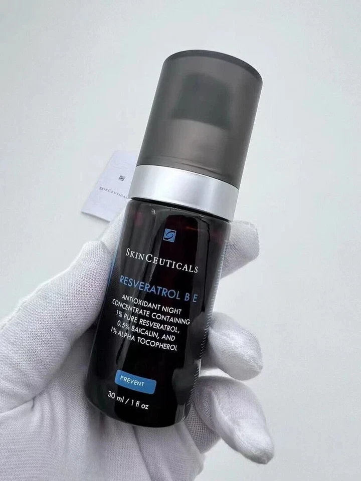SKINCEUTICALS RESVERATROL B E ночь 1 унц / 30 мл новый в коробке запечатанный EXP-2027 - Изображение 3 из 4