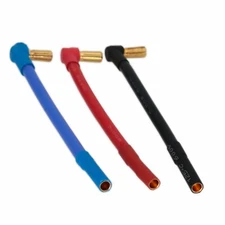 3pcs/set Brushless Motor ESC Elbow Bullet 5.5mm Male to 4mm Female 10AWG 4" wire