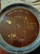 1962 White Sands Missile Range New Mexico Original Presentation Plate