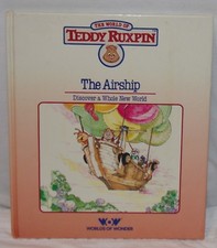 The World of Teddy Ruxpin Vtg Hardcover Book Airship Worlds of Wonder 1985