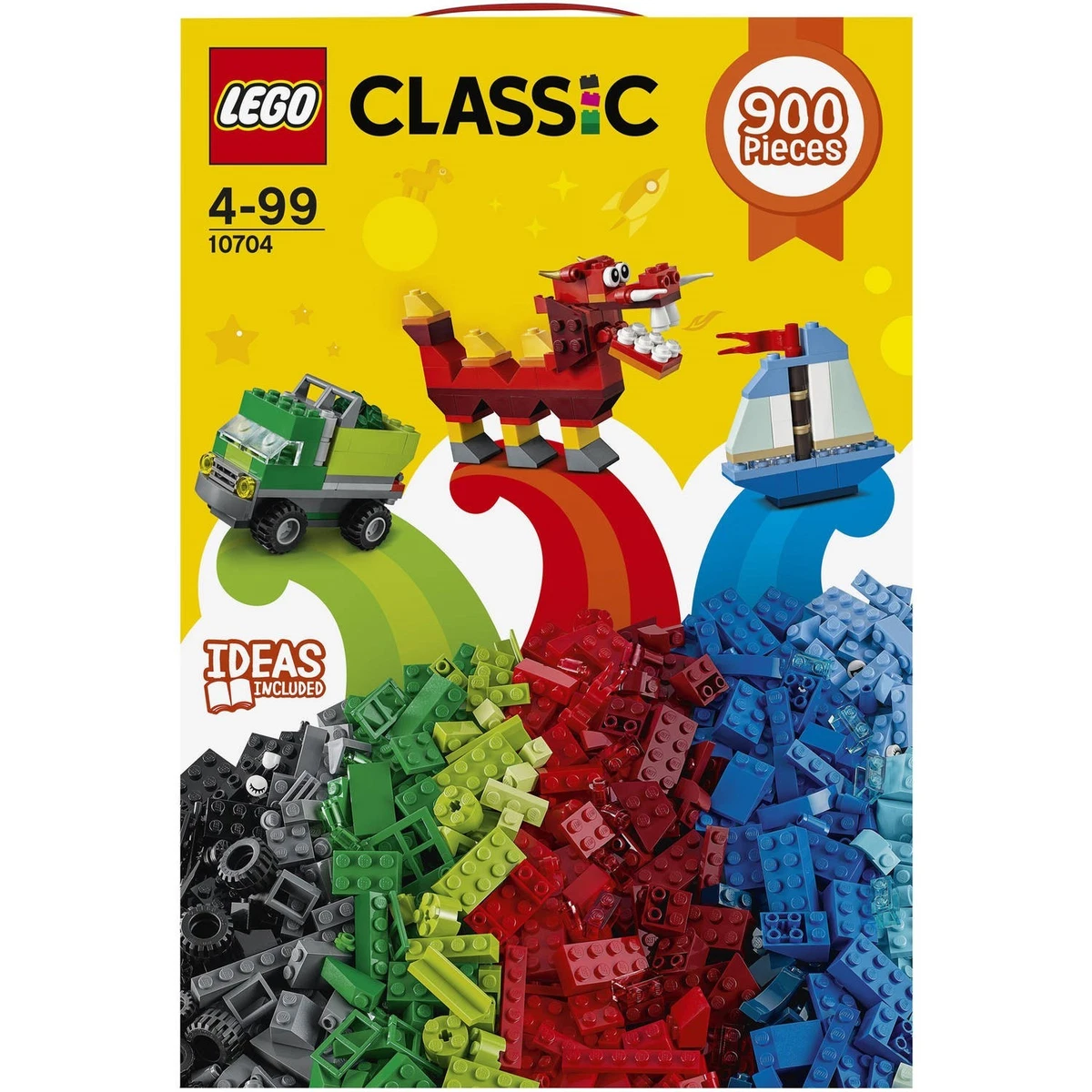 NEW LEGO Classic Creative Box 10704 Set Bricks 900 Pc Blocks Building Kit Sealed