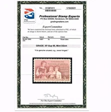 EXCEPTIONAL GENUINE SCOTT #1093 MINT PRISTINE OG NH PSE CERT GRADED XF-SUPERB-95
