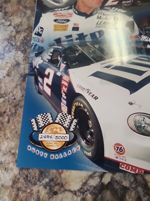 Nice Photofile Rusty Wallace Miller Lite Racing #2 8×10 Photo