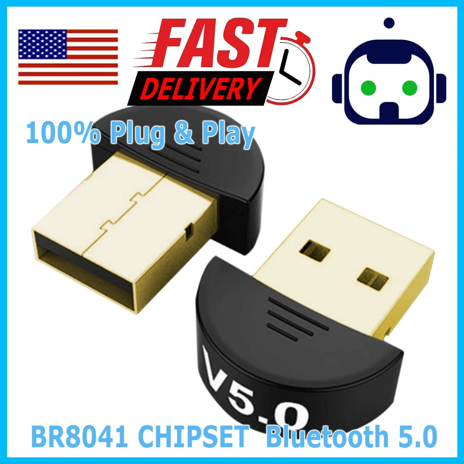 USB Bluetooth 5.0 Wireless Audio New arrival Tampa Mall Music Adapter rec Dongle Stereo