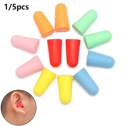 Anti-noise Travel Rebound Polyurethane Foam Earmuffs Earplugs Tapered Shape