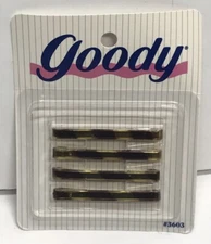 Vintage Goody Made In USA 1990 #3603 Tortoise 2” Barrettes Brand NEW NOS