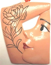 Tattoo Woman Ornament Cool Female Unique Holiday Christmas Tree Birthday Gift  