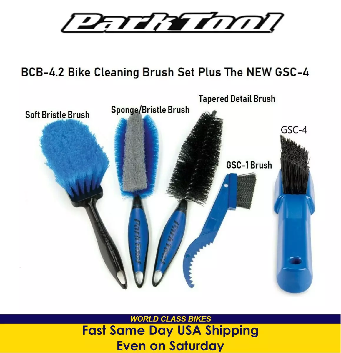 Tool Park GSC-4 Cassette Clean Brush, Blue