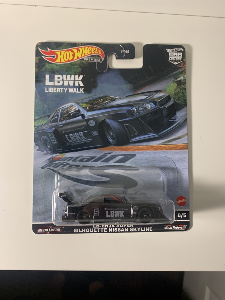 Hot Wheels LB-ER34 Liberty Walk Nissan Skyline Mountain
