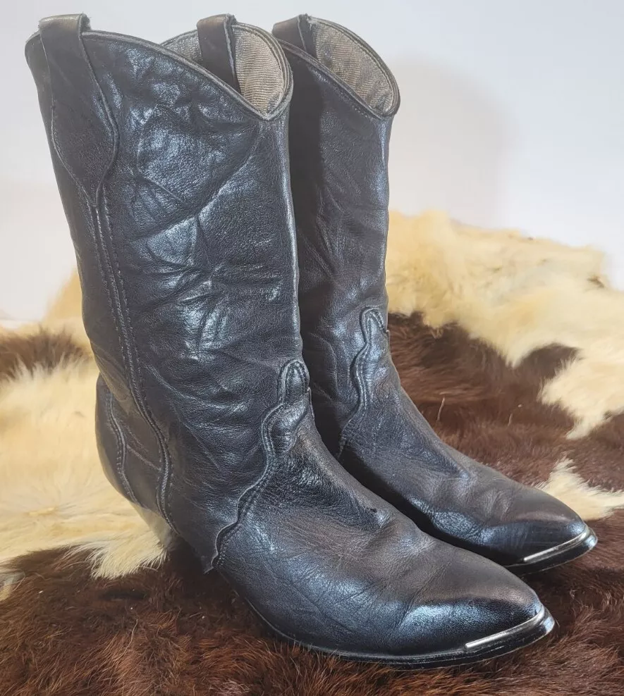 2 inch top heel cowboy boots