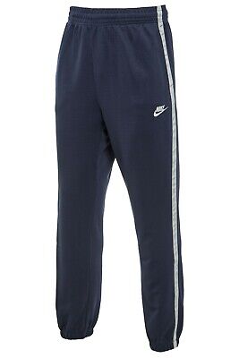 Nike Tracksuit Bottoms Blue With Grey Stripe Mens Sizes Ebay