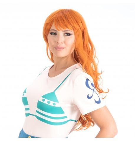 Parrucca Nami personaggio One Piece donna