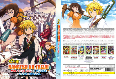 DVD ENGLISH DUBBED The Seven Deadly Sins Vol.1-124End+4Movies+