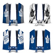 NHL TORONTO MAPLE LEAFS VINYL SKIN FOR PS5 SLIM DIGITAL CONSOLE  CONTROLLER