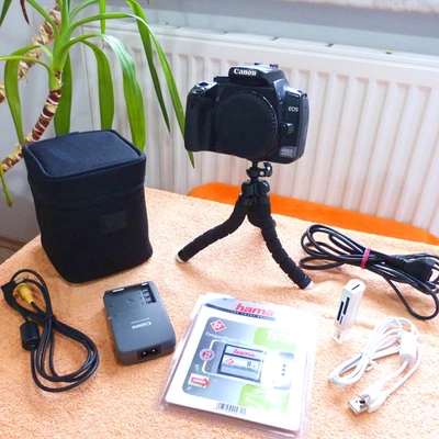 Canon 400D l Gehäuse Body XXL SET l DSLR Spiegelreflex Kamera 18MP FULLHD Video - Bild 1 von 4