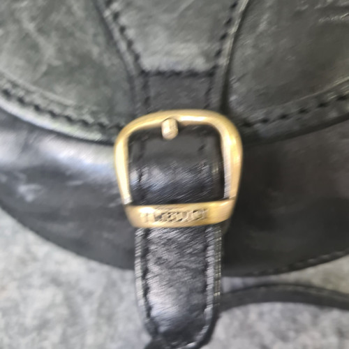 I Medici Firenze Cross Body Saddle Bag 100% Genuine Thick Leather Made In Italy - Foto 4 di 17