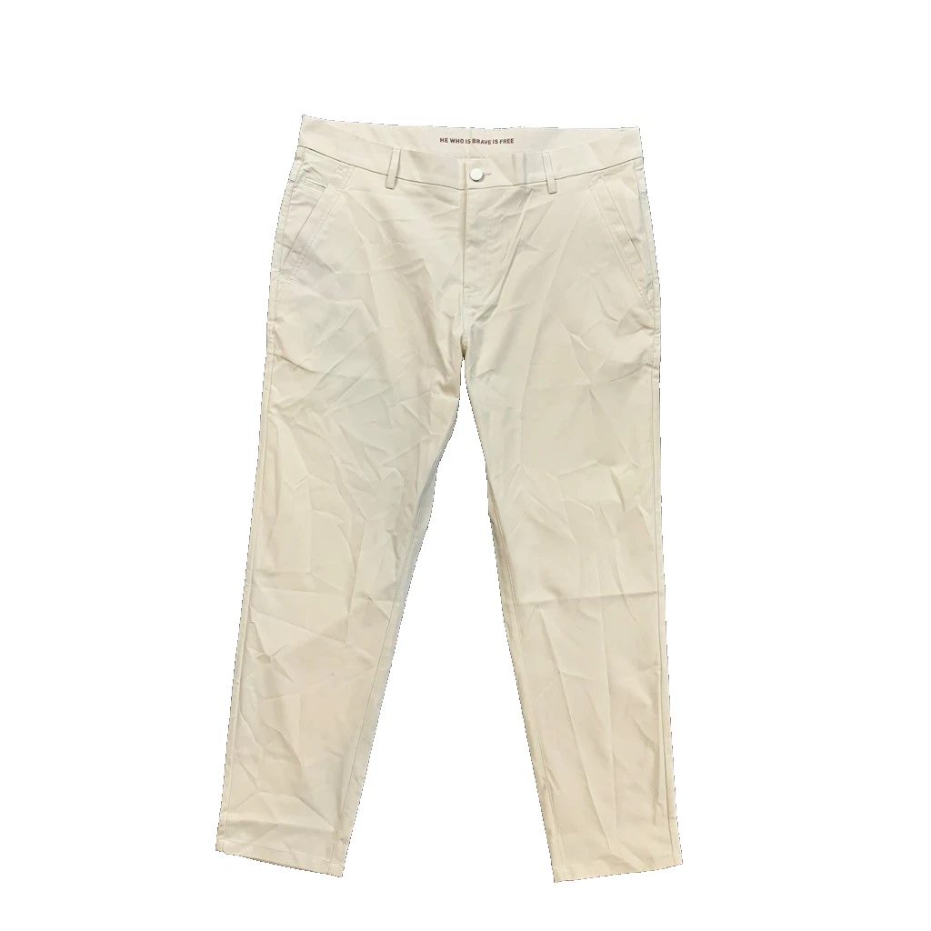 Marcus Pierce Pants Mens 35 Birch Flat Front Performance Chino Lightweight Golf