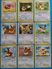 Pokemon - Eevee Card Lot - 9 Cards - Jungle Dark Explorers - Vintage - LP