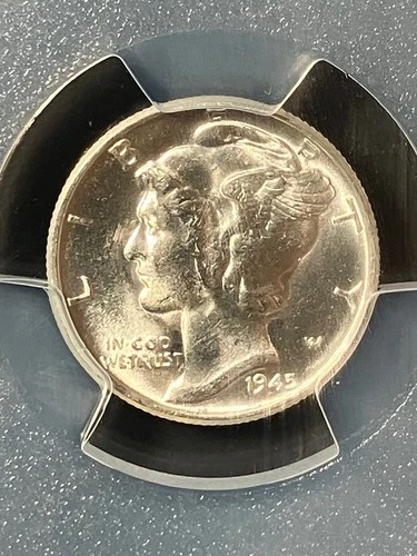 1945 MS65 Mercury Dime, PCGS 47570466