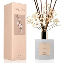 Cocorrina Reed Diffuser Set6.7 Oz Clean Linen ScentedDiffuser w/ Sticks (B1-A1