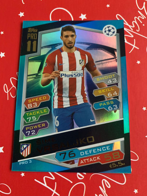Topps Match Attax UCL Pro11 2016/17 PRO3 Sime Vrsaljko Atletico Madrid RARE
