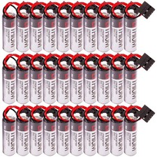 30x 2000mAh ER6V/3.6V PLC Battery with JAE5PIN Plug for TOSHIBA Yaskawa ER6VC3N