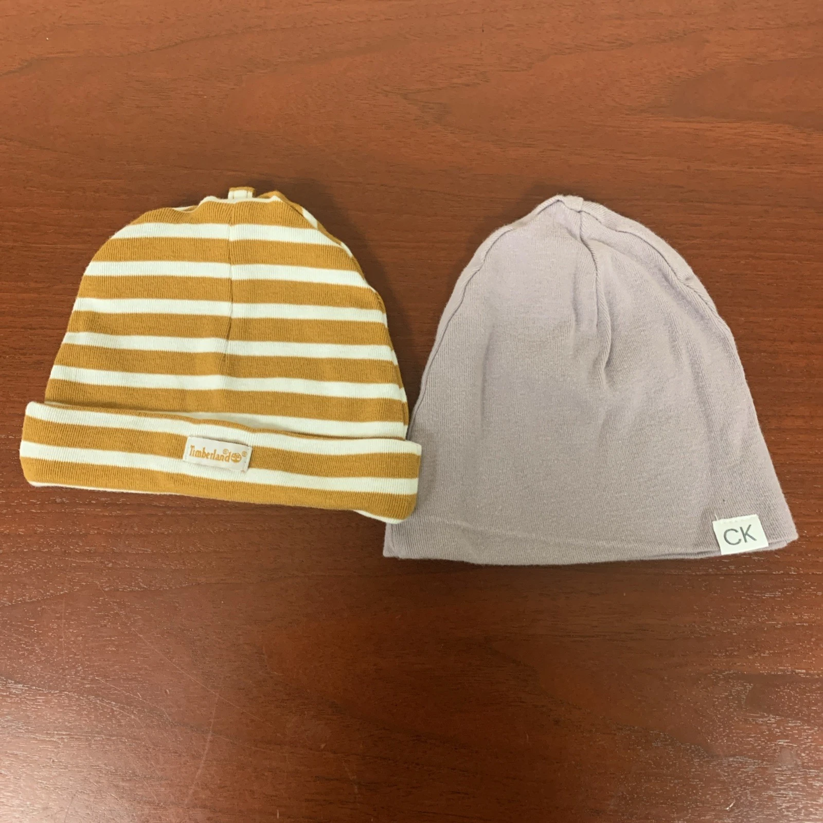 NWOT Timberland and calvin klein babies beanies