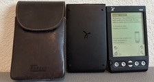 VINTAGE Handspring Visor PDA Graphite - WORKING w/ Leather Case  Stylus