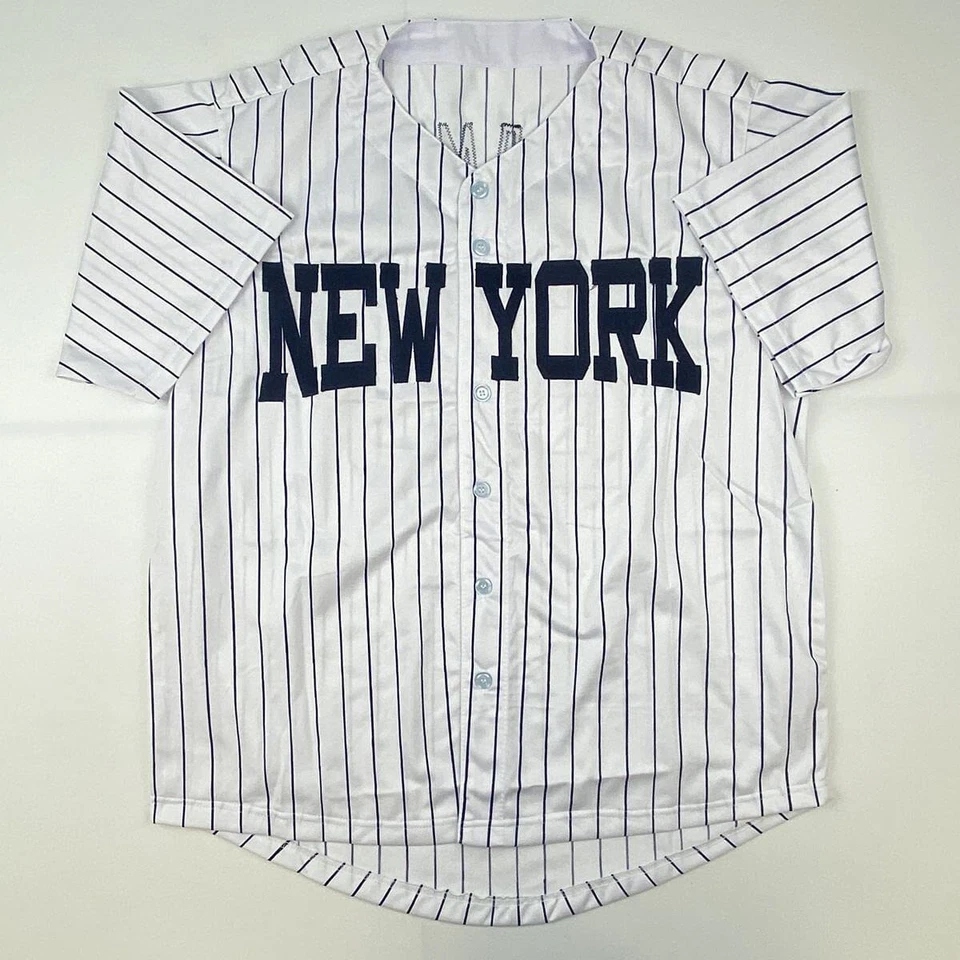 Autographed/Signed JASON GIAMBI New York Pinstripe Baseball Jersey PSA/DNA COA - Image 4 of 4
