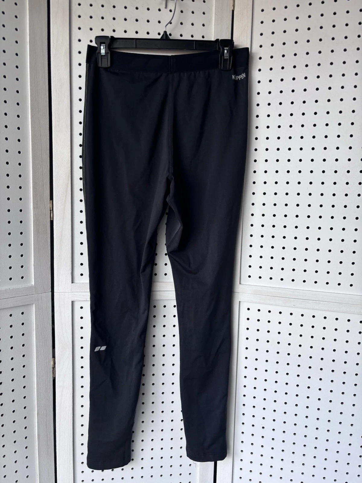 Koppen Men's M Base Layer Compression Pants Leggings Black Poly Spandex