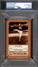 Ken Strong PSA DNA Signed 1975 Fleer Immortal Roll Autograph