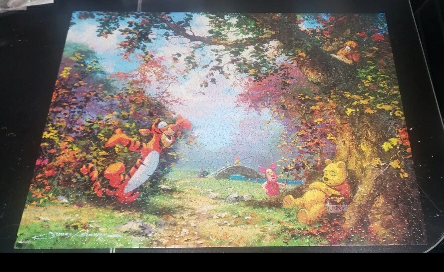Disney Art 1000 Puzzle James Coleman Winnie the Pooh Afternoon Nap NEW Jigsaw - Image 3 of 3