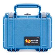 Blue  Silver Pelican 1120 case with foam.