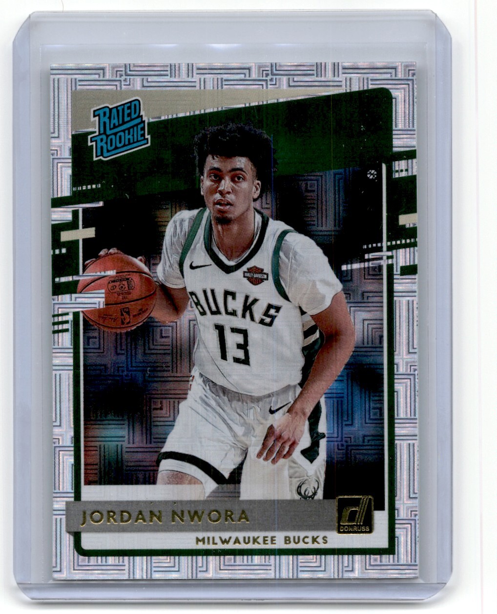 2020-21 Donruss Choice Jordan Nwora Rookie Milwaukee Bucks #220