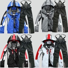 Winter Herren Skianzug Jacke+Hose Wasserdichte Outdoor Snowboard Bekleidung 2XL+