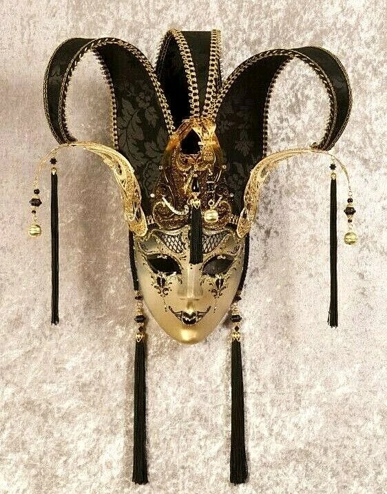 Mask Venetian Damask With Swarovski Crystal Home Decoration Hand Made Hand New - Image 3 of 4