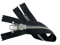 YKK #10 5" - 36" Aluminum Metal Closed End Zippers Extra Heavy Duty Color Black