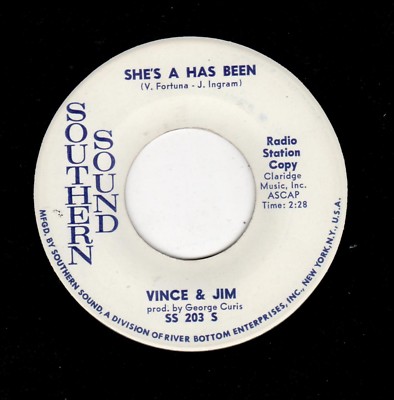 TEEN/DOOWOP-VINCE & JIM-SOUTHERN SOUND 203-SHE'S A HAS BEEN/APRIL DAY