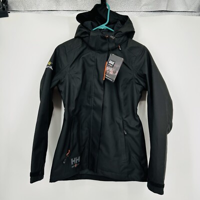 71240 LUNA Women s Waterproof Shell Jacket   Helly Hansen SMALL NWT Black