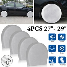 4pcs 27-29 Waterproof Wheel Tire Covers Sun Protector Car Truck Rv Trailer Suv
