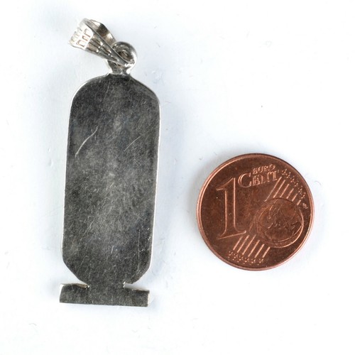 Vintage Ciondolo Pendant in argento: EGITTO CARTIGLIO CON GEROGLIFICI FARAONE - Picture 2 of 3