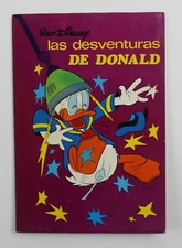 1970s Walt Disney 7.7" DONALD'S MISADVENTURES Coloring Book Spanish Vintage HTF