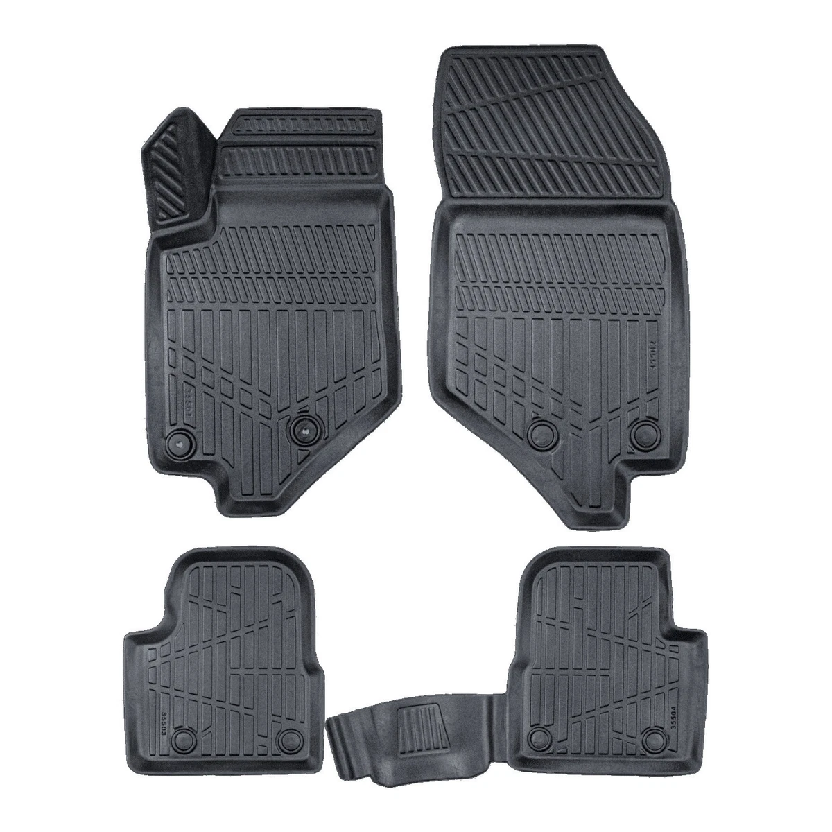 Tappetino Conducente In Velour Premium Per Peugeot E-208 (dal 2019) – Colore Rosso-blu, Antiscivolo, Spesso 10 Mm