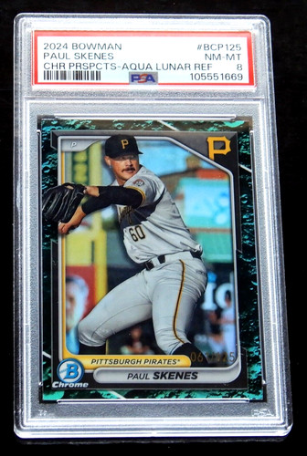 Paul Skenes [Aqua Lunar] #BCP-125 2024 Bowman Chrome Prospects card