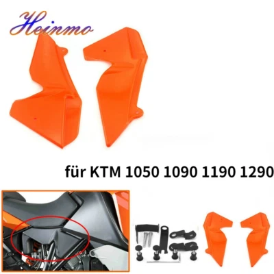 Orange Schutz für Motorradkühler-Seitenabdeckung für  1050 1090 1190 1290 - Bild 1 von 4