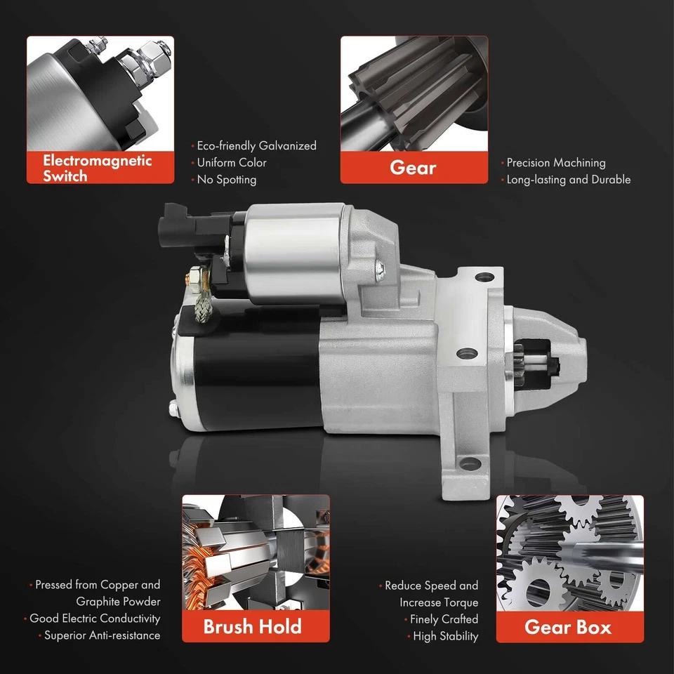 Motor de arranque para Chevrolet Caprice SS 2014-2017 1.4kW 12V CW 10 dentes pinhão - Imagem 4 de 4