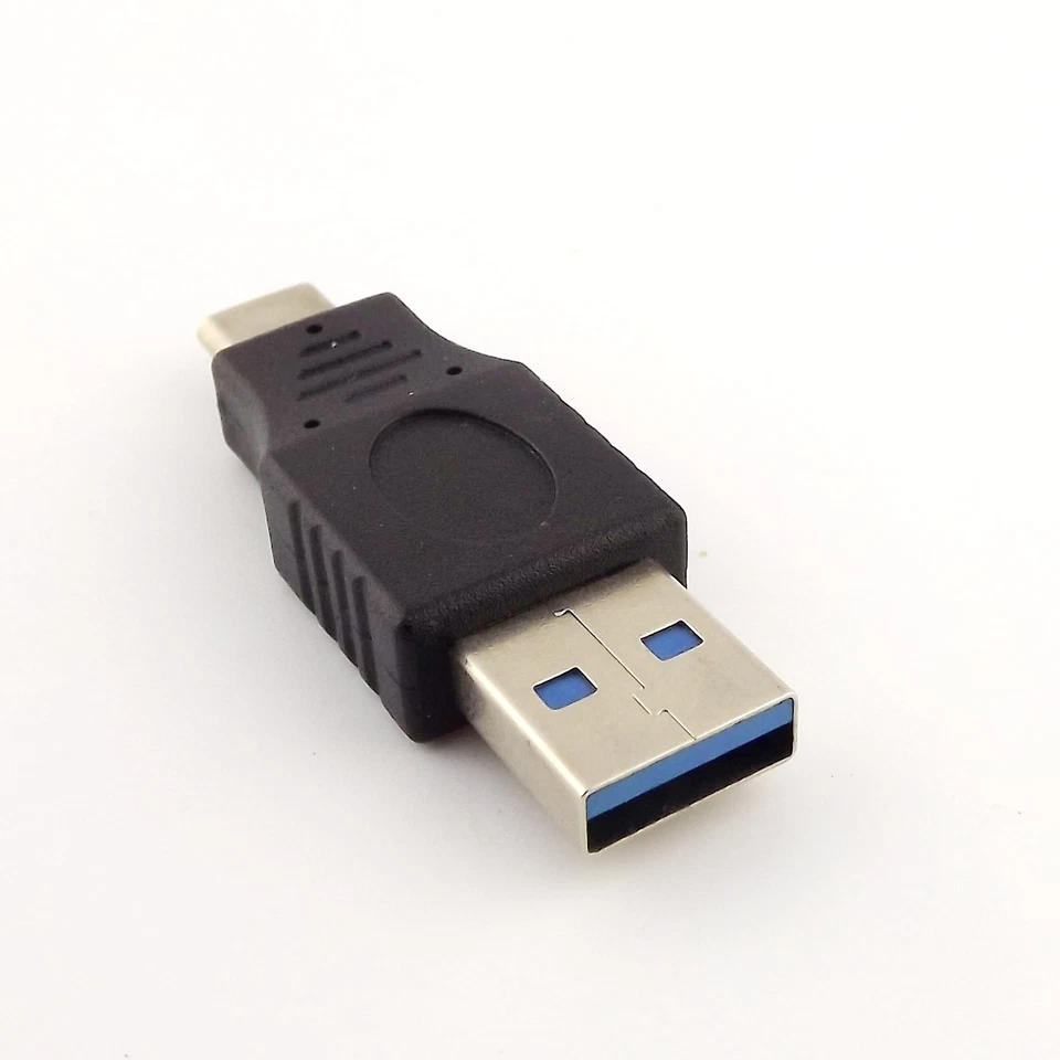 USB 3.0 A Male to USB 3.1 Type C Male Sync Data Power Supply Adapter Converter - Image 2 of 4